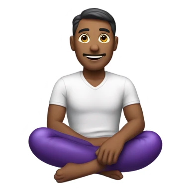 Man riding eggplant sticker