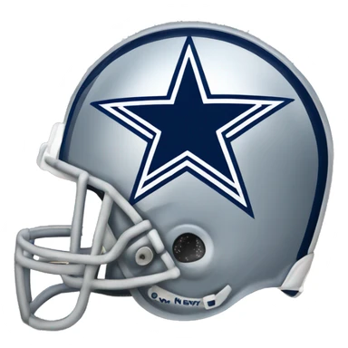 Dallas Cowboys helmet with star sticker