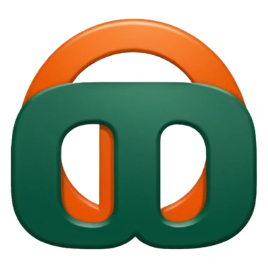 Miami Hurricanes logo just the ‘U’ clipped with no background sticker