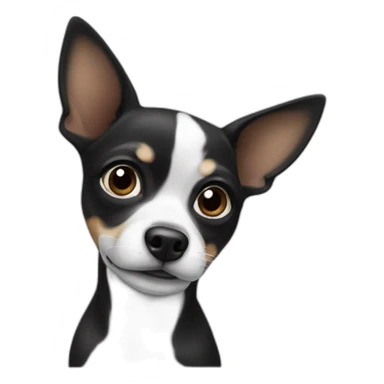 black-white-chiwawa sticker