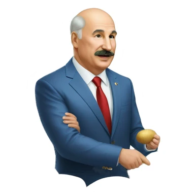 Lukashenko and potato be like sticker