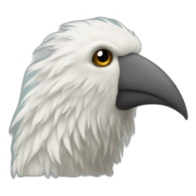 yetti bird long nose sticker