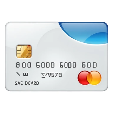 Cartão de crédito branco sticker