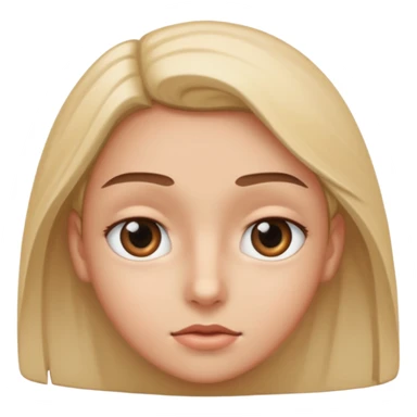 face profile, eyes looking sideway sticker