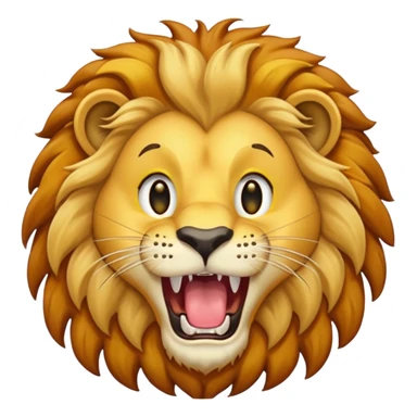 lion month open yellwo sticker