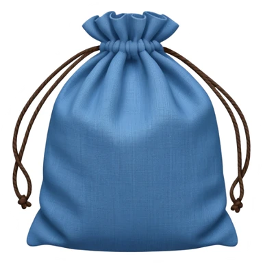 Blue linen bag sticker