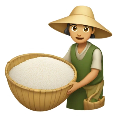 Rice picker  sticker