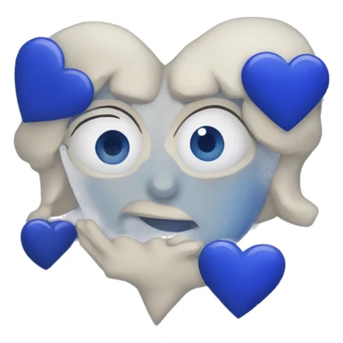Lapis lazuli heart sticker