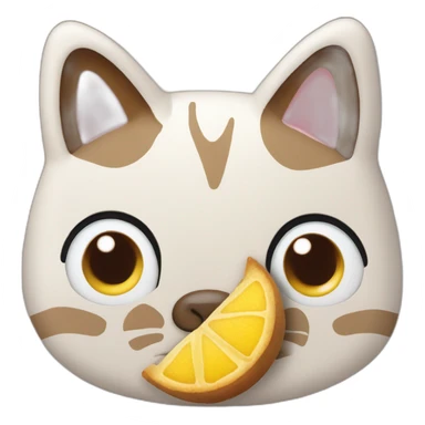 Mischung aus Kuchen und katze sticker