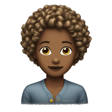 Curls hairstyle sticker