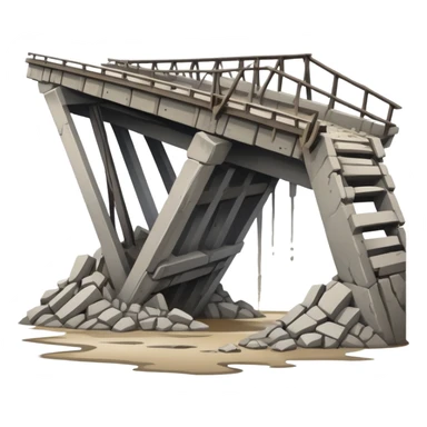 Collapsing bridge  sticker