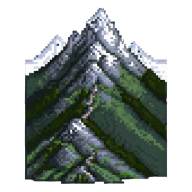 mountain peak achievement sticker