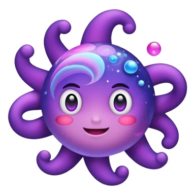 Pokemon legendary purple and pink cosmog sticker