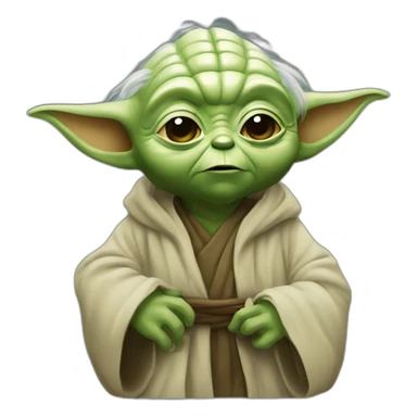 Yoda qui fait caca sticker