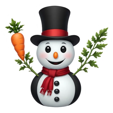 cute vampire snowman sticker
