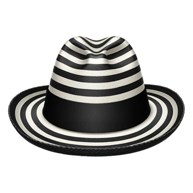 Sombrero Vueltiao con varias rallas negras sticker