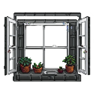 big open window sticker