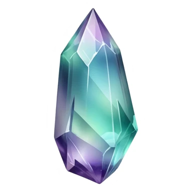 Iridescent Fluorite crystal shard sticker