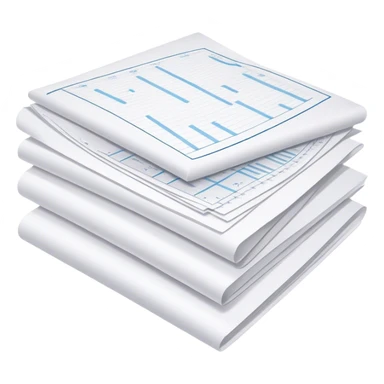 several white sheets with text and diagrams sticker