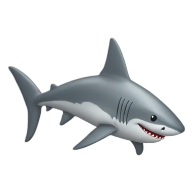 plain-silver-balloon-in-shark-shape sticker