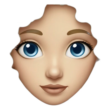 Russian-girl-blue-eyes-curly sticker