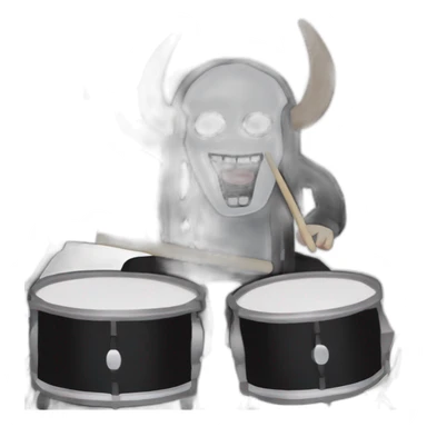 Joey jordison in drum kit from slipknot sticker