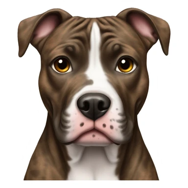 Brindle pitbull sticker