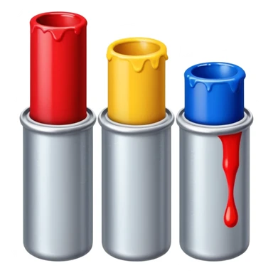 Acrylic paint tubes sticker