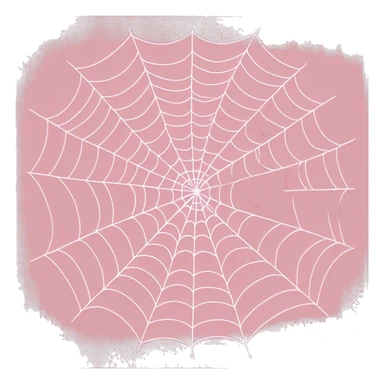 spider web soft pink color  sticker