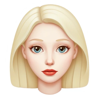 A woman with very thin lips sticker