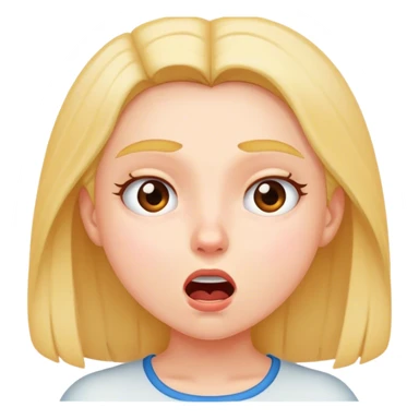 Girl groaning sticker