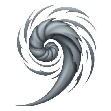 tornado wind symbol sticker