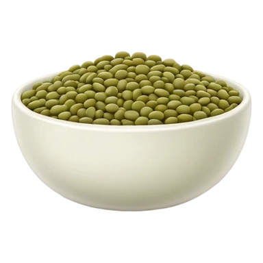 bowl of green lentils sticker