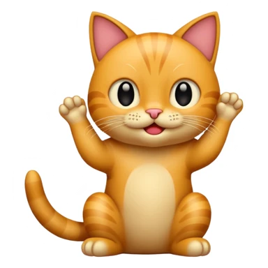 gato scratching sticker