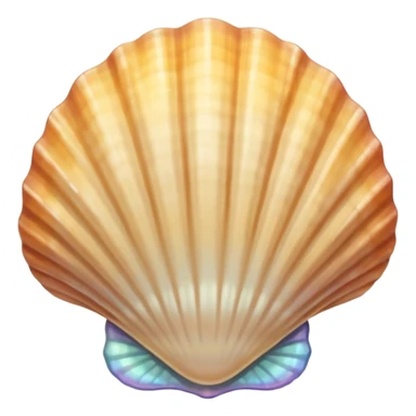light beige sea shell sticker