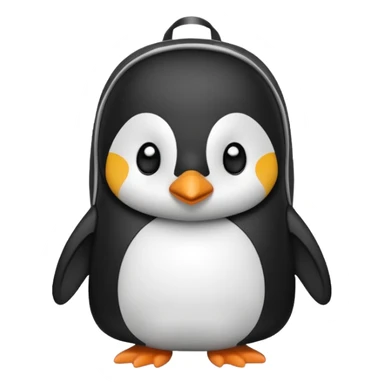 penguin backpack sticker