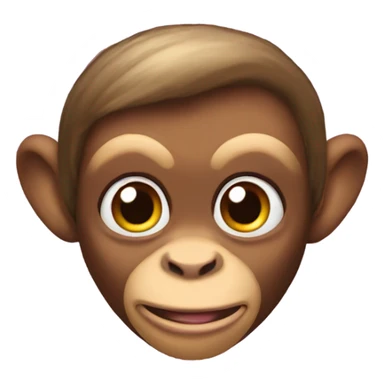 Drag queen monkey sticker