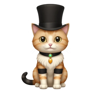 Кіт у чоботях з чорним циліндром sticker