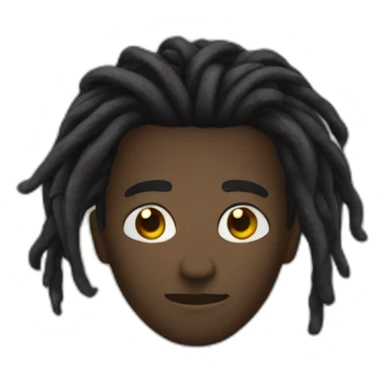 Homme noir avec des dread sticker