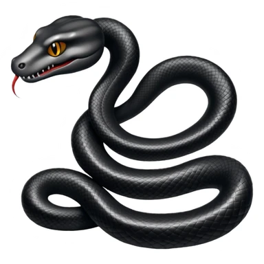 Snake black shadow sticker