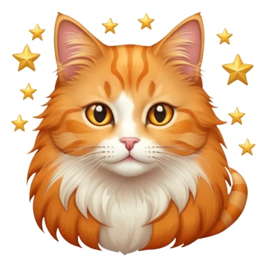 Cat whit stars sticker