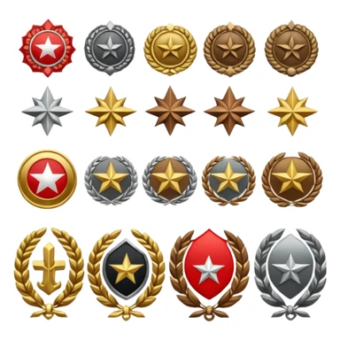 Türklerim Askeri rütbeleri sticker