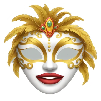 carnaval mask sticker