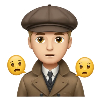 Make emoji on Peaky blinders with Hindi words on meme sticker