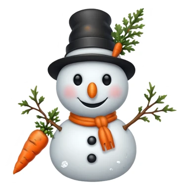 snowman writes sticker