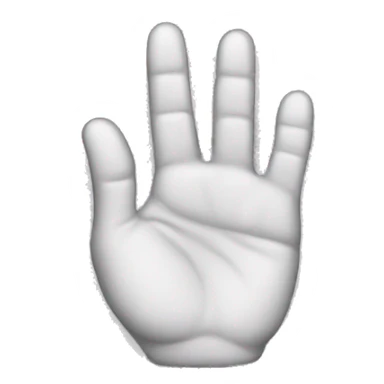 hand with 2 fingers sticker