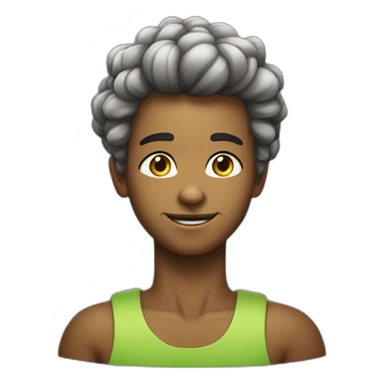 Cria de favela cabelo com luzes sticker