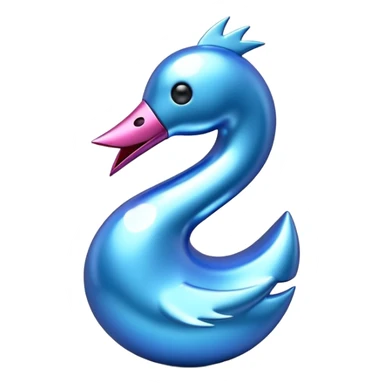 Blauer Haken von tik tok sticker