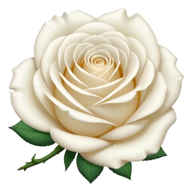 White rose emoji sticker
