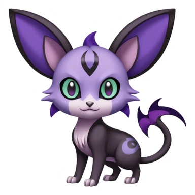 Meloetta-Purrloin-Noibat-Pokémon-Fakémon-fusion-hybrid-creature sticker